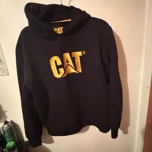 Caterpillar Black and Gold Hoodie